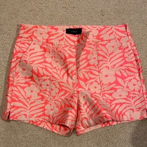 NWT J. Crew Floral Tropical Coral Pattern Shorts 2